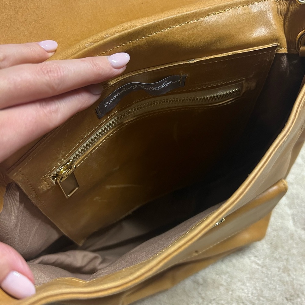 Noonday Collection Tan Leather Backpack - Picture 3 of 8